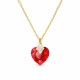 Sudraba kulons „Cute Valentine (Light Siam)“ ar Swarovski® kristāliem