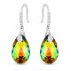 Sudraba auskari „Baroks II (Vitrail Medium)“ ar Swarovski® kristāliem