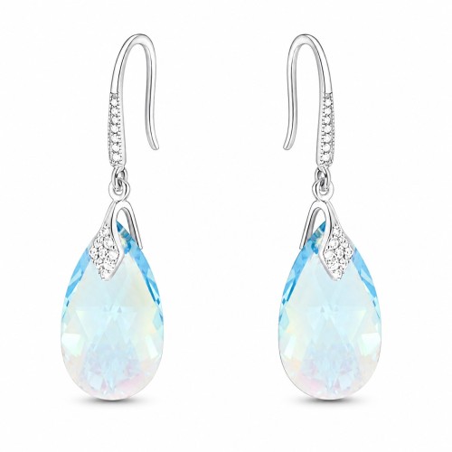 Sudraba auskari „Baroka III (Aquamarine Shimmer)“