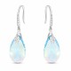 Sudraba auskari „Baroka III (Aquamarine Shimmer)“ ar Swarovski® kristāliem