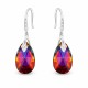 Sudraba auskari „Baroks III (Volcano)“ ar Swarovski® kristāliem