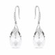 Sudraba auskari „Baroks III“ ar Swarovski® kristāliem