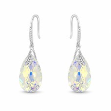 Sudraba auskari „Baroka III (Aurora Borealis)“ ar Swarovski™ kristāliem