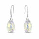 Sudraba auskari „Baroka III (Aurora Borealis)“ ar Swarovski® kristāliem