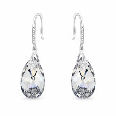Sudraba auskari „Baroks III (Comet Argent Light)“ ar Swarovski® kristāliem