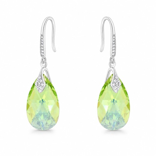 Sudraba auskari „Baroks III (Peridot AB)“