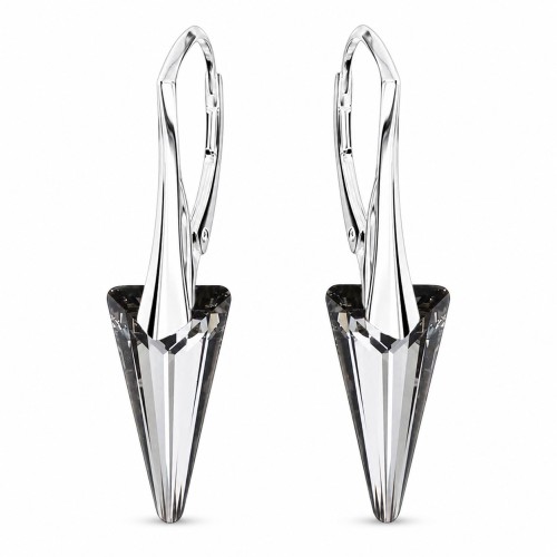 Sudraba auskari „Dzelonis II (Silver Night)“