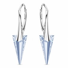 Sudraba auskari „Dzelonis II (Blue Shade)“ ar Swarovski® kristāliem