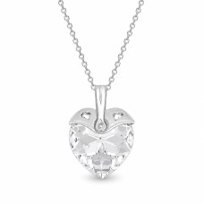 Серебряный кулон «Купидон II» с кристаллами Swarovski™