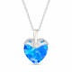 Sudraba kulons „Cupid (Aquamarine AB)“ ar Swarovski® kristāliem