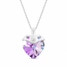 Серебряный кулон «Купидон (Vitrail Light)» с кристаллами Swarovski™