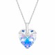 Sudraba kulons „Kupidons (Aurora Borealis)“ ar Swarovski® kristāliem