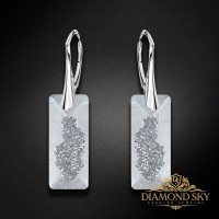 Sudraba auskari "Augošais Kristāls II" ar Swarovski™ kristāliem