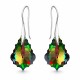 Sudraba auskari „Baroka IV (Vitrail Medium)“ ar Swarovski® kristāliem