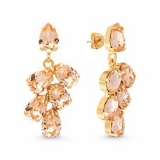 Auskari „Amber II (Light Peach)“ ar Preciosa™ kristāliem