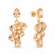 Auskari „Amber II (Light Peach)“ ar Preciosa® kristāliem