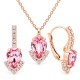 Komplekts sievietēm „Leonora II (Light Rose)“ ar Preciosa® kristāliem