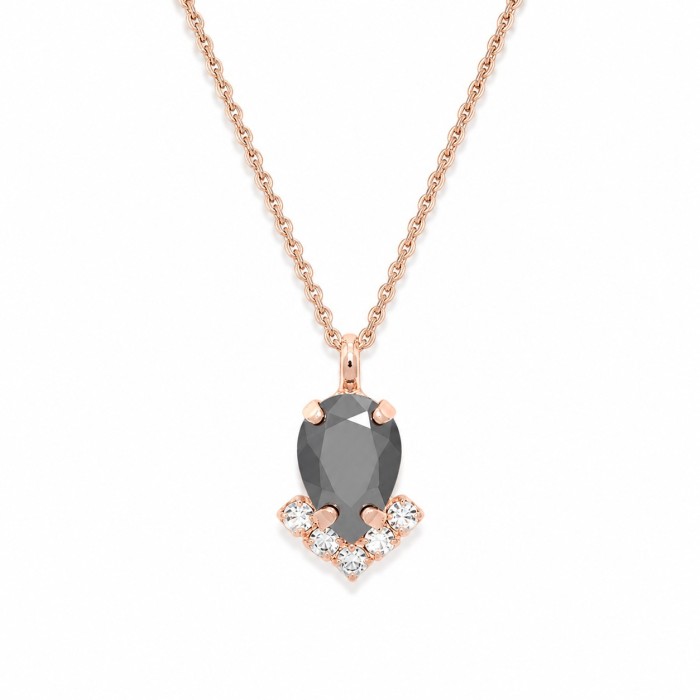 Komplekts sievietēm „Leonora II (Jet Hematite)“ ar Preciosa® kristāliem