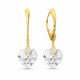 Sudraba auskari „Mīļais Valentīns“ ar Swarovski® kristāliem