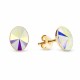 Sudraba auskari „Clarice V (Aurora Borealis)“ ar Swarovski® kristāliem