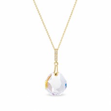Серебряный кулон 925 пробы «Калатея (Crystal Shimmer)» с кристаллами Swarovski®