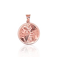 Zelta kulons - zodiaka zīme "Skorpions IV" no 585 proves sarkanā zelta