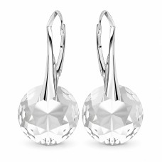 Sudraba auskari „Marianne“ ar Swarovski® kristāliem