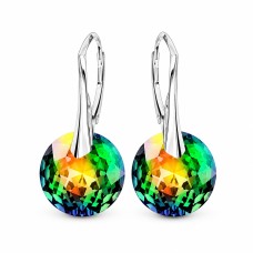 Sudraba auskari „Marianne (Vitrail Medium)“ ar Swarovski® kristāliem