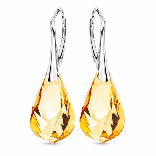Sudraba auskari „Spirāle (Golden Shadow)“