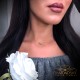 Neredzamais sudraba kulons „Invisible (Golden Shadow)“ ar Swarovski® kristālu