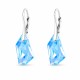 Sudraba auskari „Hiporboreja (Aquamarine Blue)“ ar Swarovski™ kristāliem