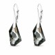 Sudraba auskari „Hiperboreja (Silver Night)“ ar Swarovski® kristāliem