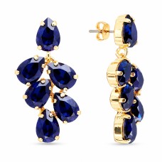 Auskari „Amber II (Dark Indigo)“ ar Preciosa® kristāliem