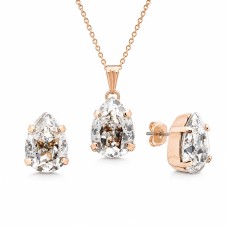 Komplekts sievietēm „Venus II (Silver Patina)“ ar Swarovski® kristāliem
