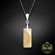 Sudraba komplekts "Augošais Kristāls II (Golden Shadow)" ar Swarovski™ kristāliem