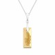 Sudraba komplekts „Augošais Kristāls II (Golden Shadow)“ ar Swarovski® kristāliem