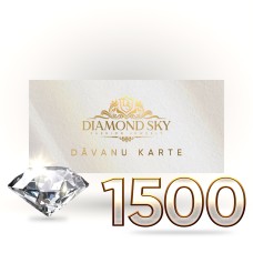 Diamond Sky dāvanu karte 1500 eiro vērtībā