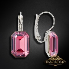 Auskari "Lurdes (Rose Diamond Touch Light)" ar Swarovski™ kristāliem
