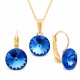 Komplekts sievietēm „Clarice II (Sapphire)“ ar Swarovski® kristāliem