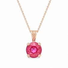 Кулон «Юнона (Lotus Pink DeLite)» с кристаллами Swarovski®