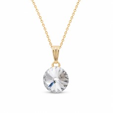 Кулон «Кларис II (Silver Night)» с кристаллами Swarovski®