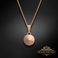 Kulons "Klaris II (Rose Gold)" ar Swarovski™ kristāliem