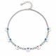 Kāzu kaklarota „Vortex II (Aurora Borealis)“ ar Swarovski® kristāliem
