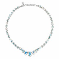 Naiste kaelakee Diamond Sky „Leonora (Aurora Borealis)“ koos Swarovski kristallidega