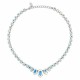 Kāzu kaklarota „Leonora (Aurora Borealis)“ ar Swarovski™ kristāliem