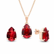 Komplekts sievietēm „Venus II (Siam)“ ar Swarovski® kristāliem