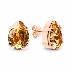 Auskari „Venēra II (Golden Shadow)“ ar Swarovski™ kristāliem