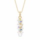 Sudraba kulons „Flamenco (Aurora Borealis)“ ar Swarovski® kristāliem