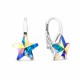 Sudraba auskari „Zvaigžņu krišana (Aurora Borealis)“ ar Swarovski® kristāliem