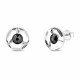 Sudraba auskari „Astra (Hematite)“ ar Swarovski® kristāliem